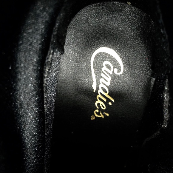 LEFT 9 RIGHT 8.5 Candies Black Block Heeled boot - Picture 2 of 8